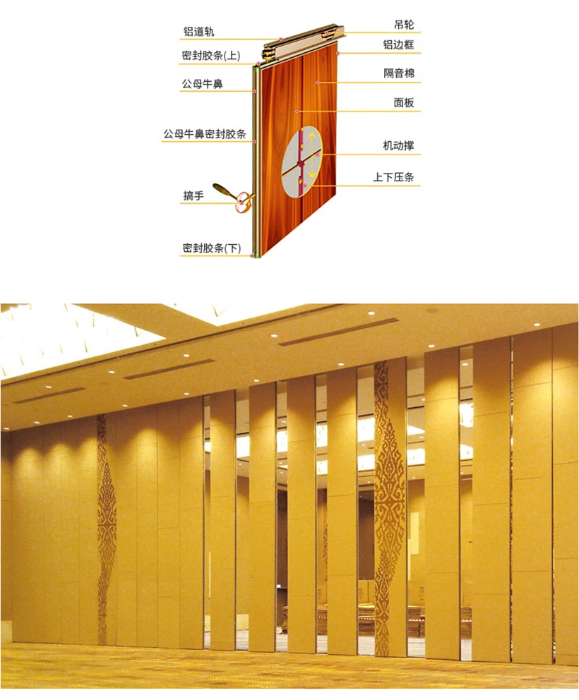 125型超高活动隔断 - 广东一固隔断制品有限公司