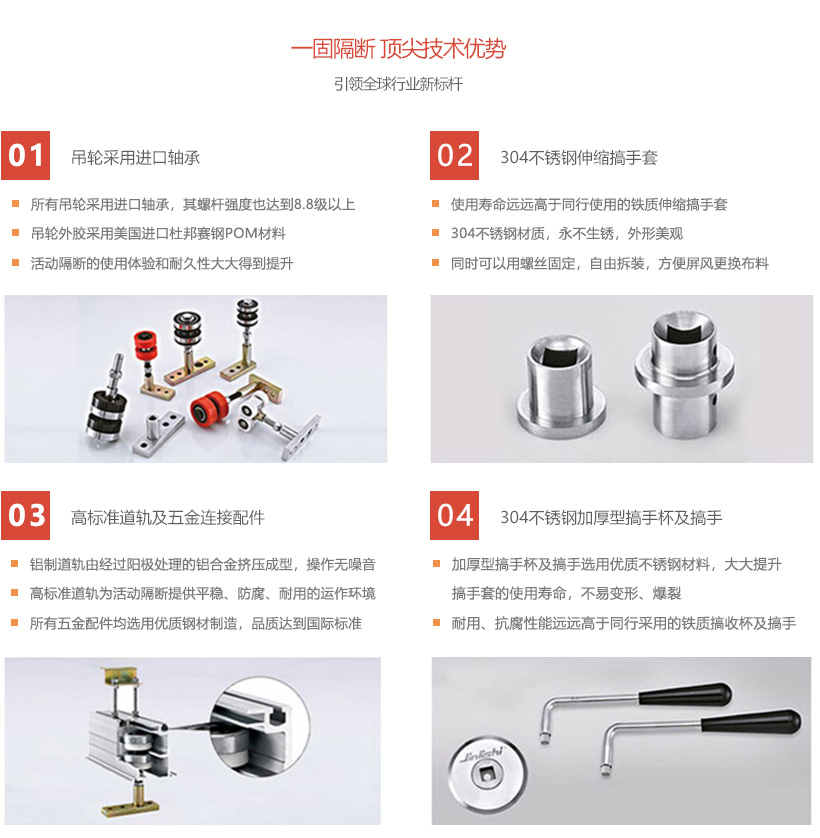 80型活动隔断屏风 - 广东一固隔断制品有限公司