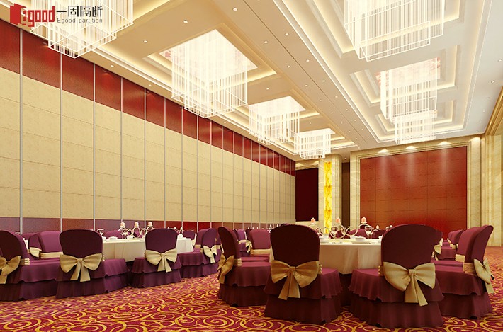 从技术上为宴会厅配备酒店活动隔断墙，就可实现餐饮空间多样化·广东一固隔断制品有限公司